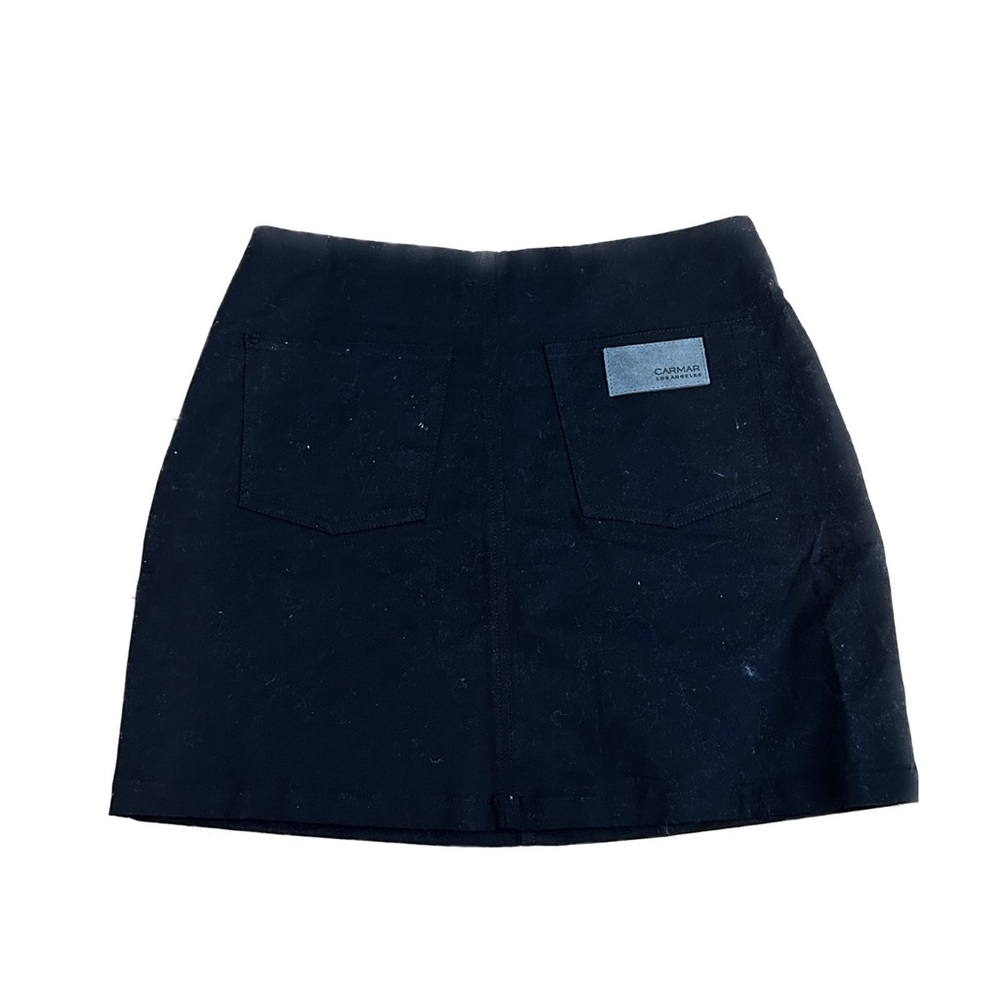 Carmar Black Zipper Mini Skirt - Picture 2 of 3